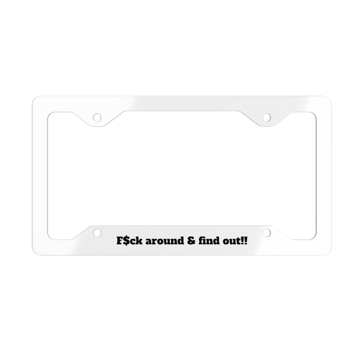 F$ck around & find out number plate cover